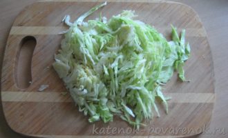 Салат из капусты с чесноком и морковью - шаг 1