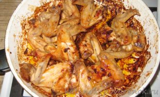 Рецепт куриных крылышек в медовом соусе - шаг 5