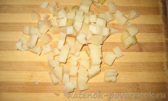 Салат с семгой и картофелем - шаг 2
