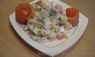 Салат с семгой и картофелем - шаг 8