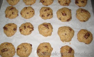 Овсяное печенье с кусочками шоколада - шаг 12