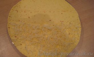 Кесадилья с фаршем, сыром и фасолью - шаг 10