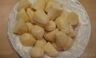 Рецепт кролика с картофелем, запеченного в рукаве - шаг 10
