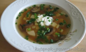 Грибной суп из свежих шампиньонов - шаг 16