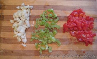 Овощной соус для макарон - шаг 1
