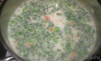 Сырный суп с шампиньонами - шаг 10