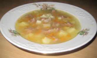 Пшенный суп с индейкой