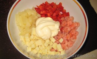 Тарталетки «Министерские» с креветками, ананасами и сыром - шаг 8