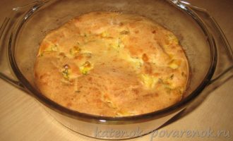 Наливной пирог с зеленым луком и яйцами - шаг 14