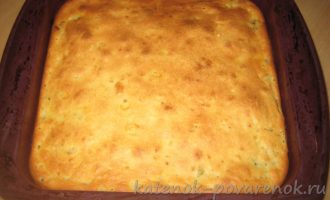 Рецепт пирога на кефире с брынзой и зеленью - шаг 13