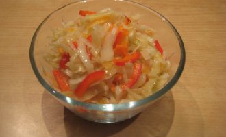 Рецепт салата из капусты с болгарским перцем