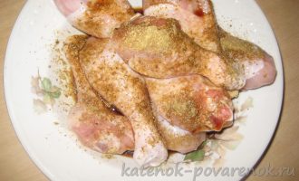 Рецепт шашлыка из куриной голени в соевом соусе - шаг 1