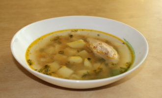 Гречневый суп с куриным филе