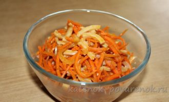 Салат из кальмаров с морковью по-корейски - шаг 8