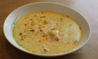Сливочный суп с лососем - шаг 20