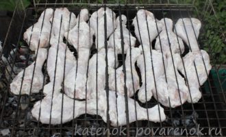 Шашлык из куриной голени в майонезно-чесночном маринаде – шаг 5