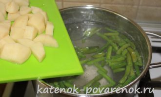 Суп с куриным филе и зеленой фасолью – шаг 14