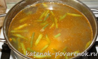 Суп с куриным филе и зеленой фасолью – шаг 15