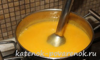 Крем-суп из тыквы с сухариками – шаг 15