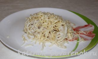 Спагетти в соусе бешамель с сыром – шаг 10